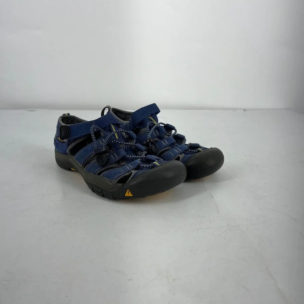 Keen Newport‎ H2 Kids Blue Yellow Waterproof Sport Sandals Size 2 US 34 EU